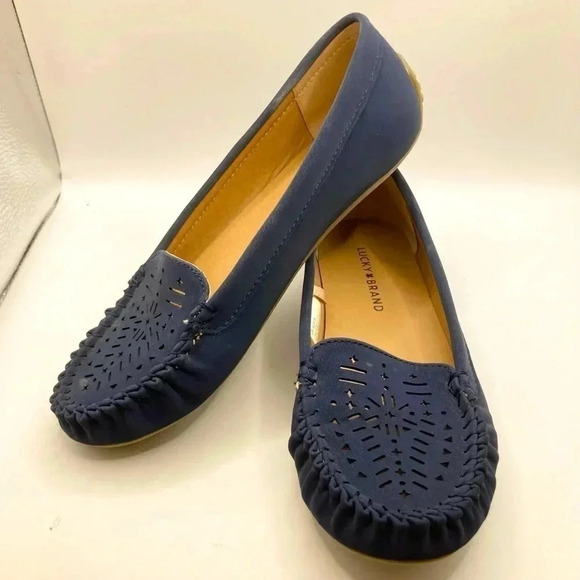 Lucky Brand Shoes - Lucky Brand Flats LP-AJAIA  Slip On Navy Blue Loafers Women’s Shoe Size 7